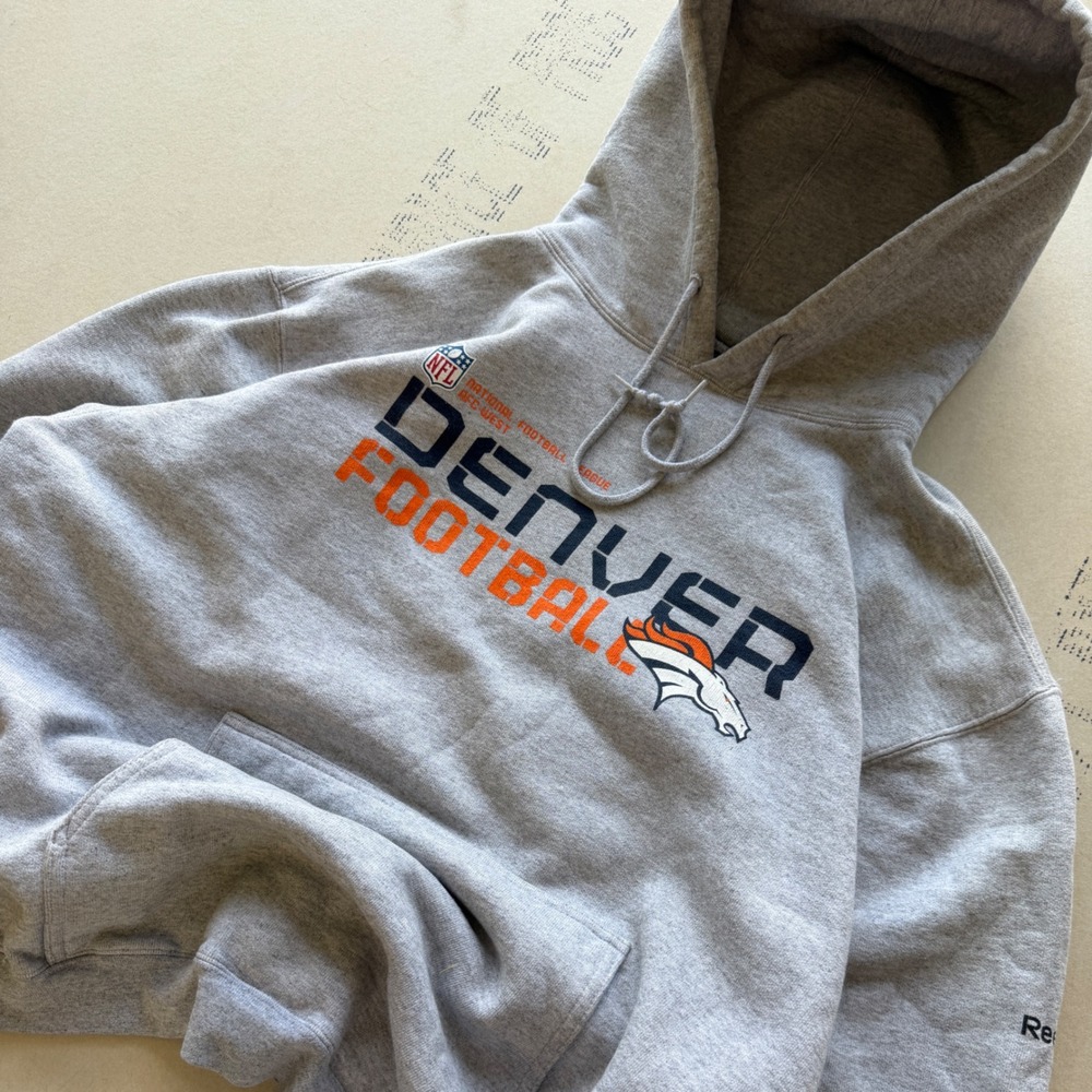 Y2K Heavyweight Reebok Denver Broncos Hoodie